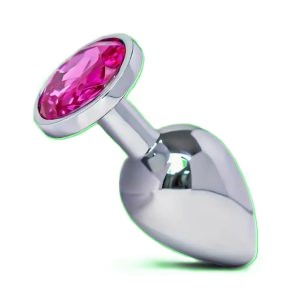 Anal Plug with Pink Gemstone
