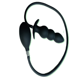 Inflatable Ribbed Anal Plug